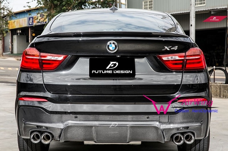 BMW F26 X4 - 3D Design style carbon rear diffuser 01